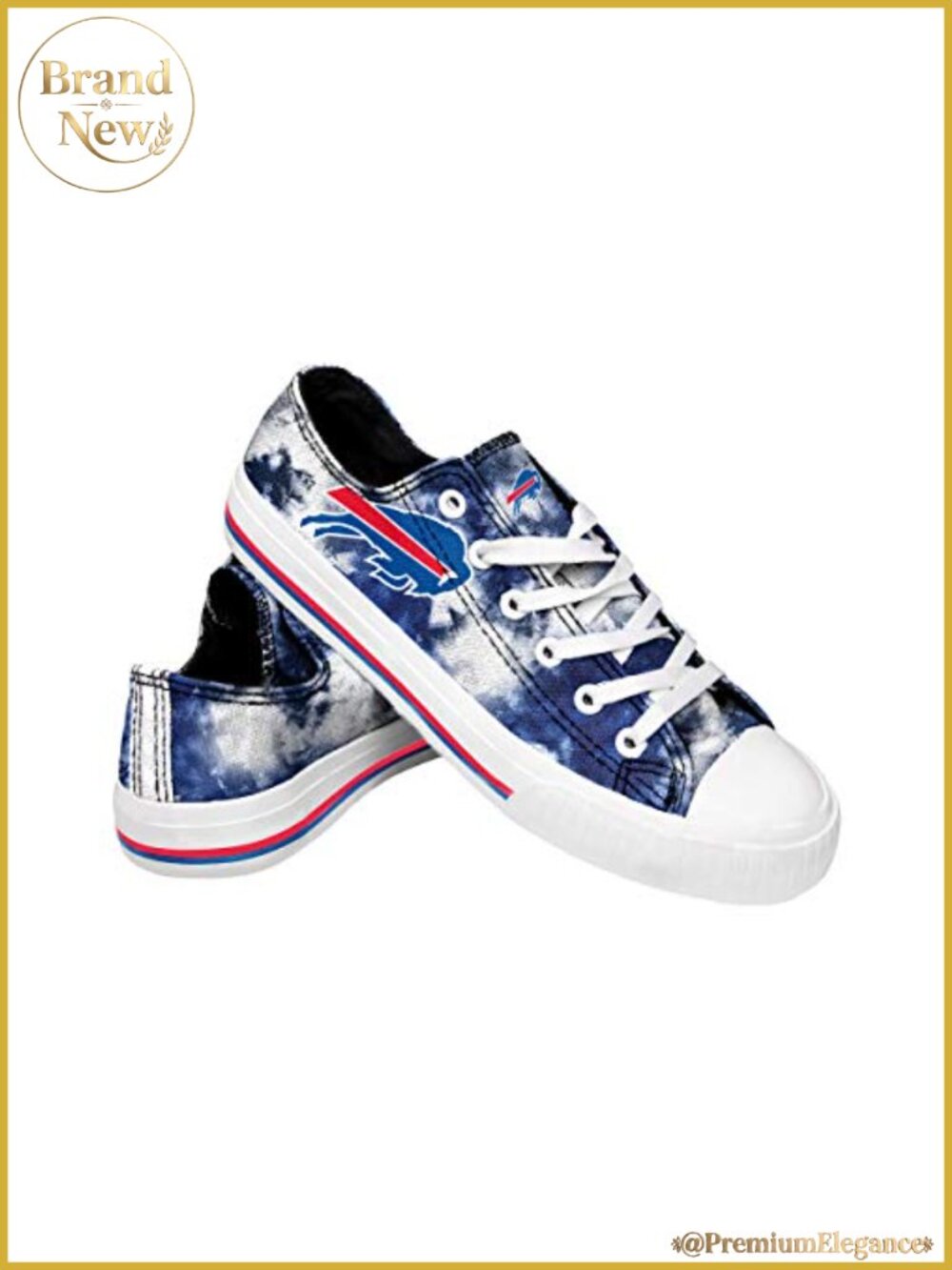 NFL Team Logo Tie Dye Low Top Canvas Sneakers Women's Official